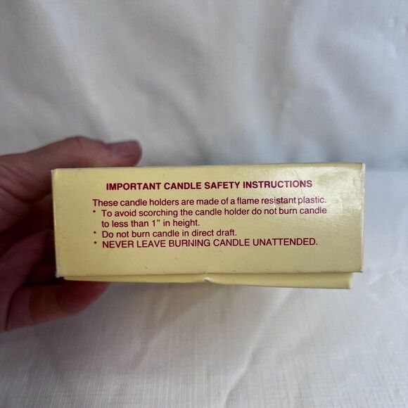 Holiday Memories Rocking Horse Candle Holders Set of 2 in Box Vintage Christmas - Picture 2 of 7